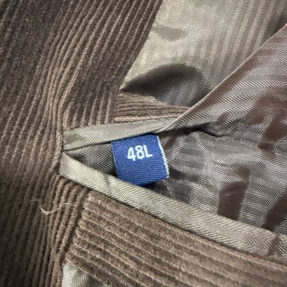 J.G. Hook Men's Brown Corduroy Western Elbow Patch Sportscoat Size 48L - Picture 10 of 14